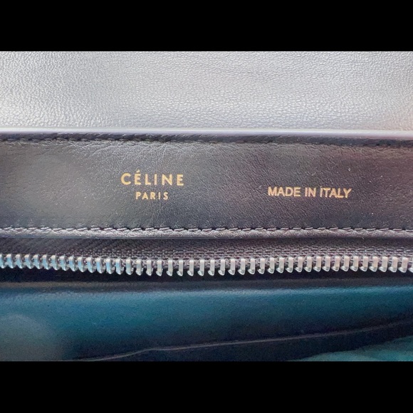 Celine Smooth Calfskin Small Tri-Color Trapeze Bag - Picture 3 of 6